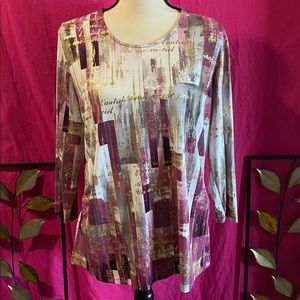 ♥️❄️NWOT ALIA 3/4 Length Sleeve Top Size M